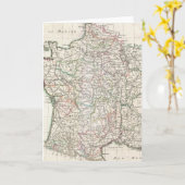 Vintage Kaart van Frankrijk (1771) (Gele Bloem)