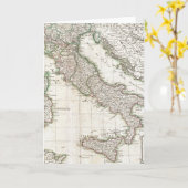 Vintage Kaart van Italië (1770) (Gele Bloem)