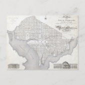 Vintage Kaart van Washington DC (Voorkant)