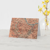 Vintage Kaart van Wenen Oostenrijk (1920) (Gele Bloem)