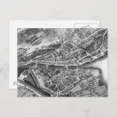 Vintage Kaart van Zürich Zwitserland (1850) (Voorkant / Achterkant)