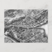 Vintage Kaart van Zürich Zwitserland (1850) (Voorkant)