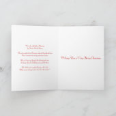 Vintage Kaart Yule met Gedicht (Binnen)