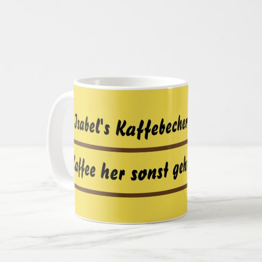 Vintage Kaffebecher Koffiemok (Voorkant links)