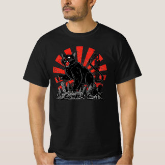 Vintage Kaiju Cat Attack | Japanese Retro Monster  T-shirt