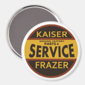 Vintage Kaiser Frazer servicebord Magneet (Voorkant / Achterkant)
