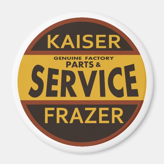 Vintage Kaiser Frazer servicebord Magneet (Voorkant)