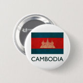 Vintage Kambodja Ronde Button 5,7 Cm (Voorkant /achterkant)