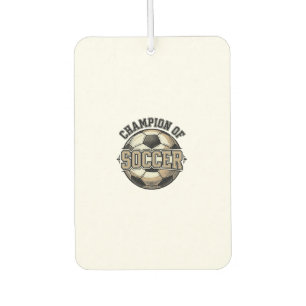 Vintage Kampioen van Voetbal Shirt Design_1 Luchtverfrisser