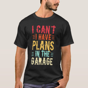 Vintage kan ik geen plannen hebben in de auto van  t-shirt