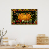 Vintage kan kunst labelen, vlinderpompoen poster (Keuken)