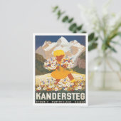 Vintage Kandersteg Zwitserland Briefkaart (Staand voorkant)