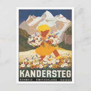 Vintage Kandersteg Zwitserland Briefkaart