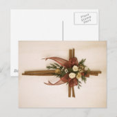 Vintage, kaneel en Roos Briefkaart (Voorkant / Achterkant)