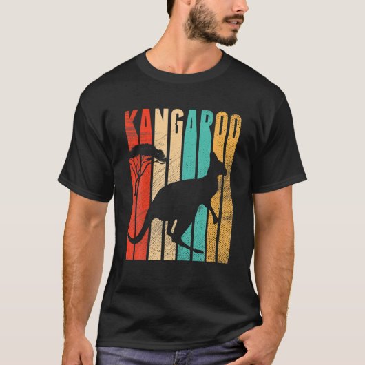 Vintage Kangaroo Australian Aussie Kangaroo T-shirt (Voorkant)