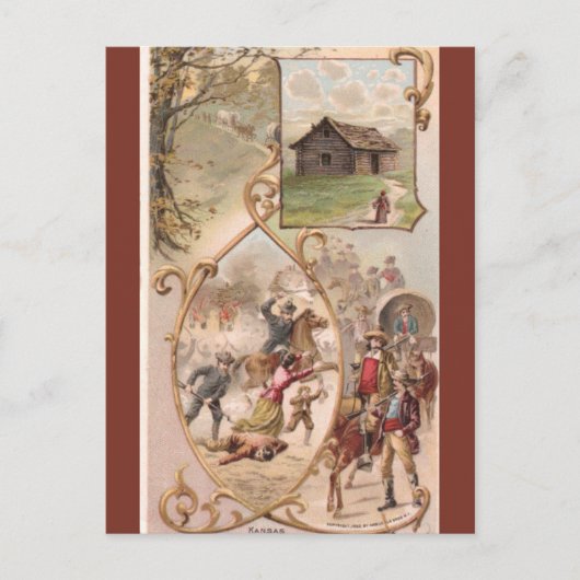 Vintage Kansas Briefkaart (Voorkant)