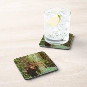 Vintage Kansas City Grunge Collage Bier Onderzetter (Rechterzijde)