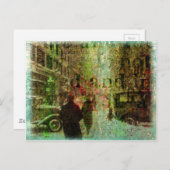 Vintage Kansas City Grunge Collage Briefkaart (Voorkant / Achterkant)