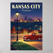 Vintage Kansas City Poster (Voorkant)