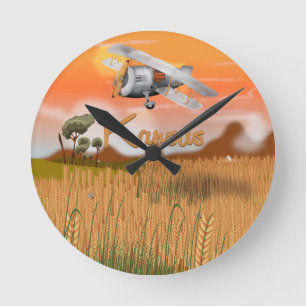 "Vintage Kansas Tarweveld Reisposter" "kansas Ronde Klok