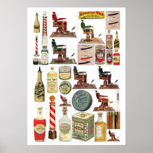 Vintage Kappersproducten Poster