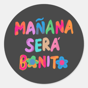 Vintage Karols Manana Sera Bonitos Lover Ronde Sticker