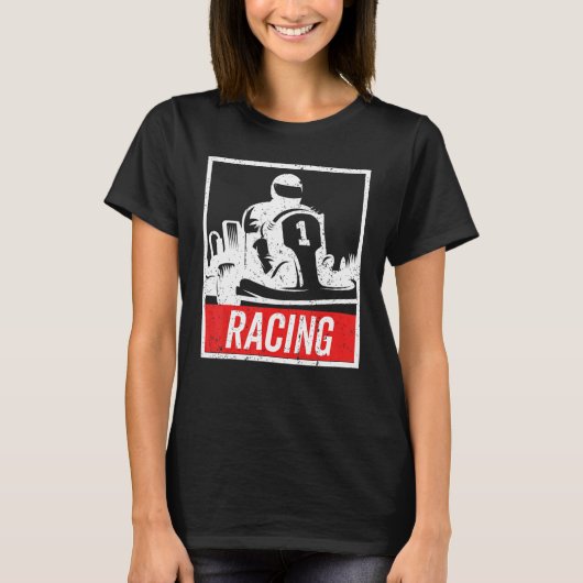 Vintage Kart Racing , Go-Kart T-shirt (Voorkant)