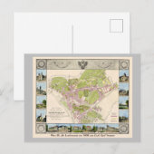 Vintage Karte Österreich Wien | Landstrasse1830 Briefkaart (Voorkant / Achterkant)