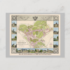 Vintage Karte Österreich Wien | Landstrasse1830 Briefkaart