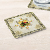 vintage kartonnen onderzetters (Gebogen)