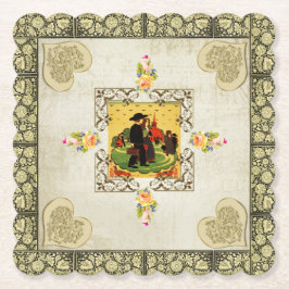 vintage kartonnen onderzetters