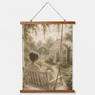 Vintage Kasjmierentuin Schommelstoel Muur Tapijt Hangend Wandkleed