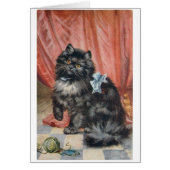 Vintage - Kat en garen, (Voorkant)