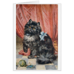 Vintage - Kat en garen,