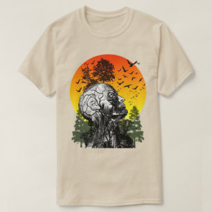 Vintage kater mens boom retro zonsondergang   Dist T-shirt