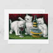 Vintage katten Briefkaart (Voorkant / Achterkant)