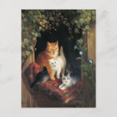 Vintage katten Briefkaart (Voorkant)