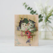 Vintage katten Briefkaart (Staand voorkant)