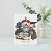 Vintage katten Briefkaart (Staand voorkant)