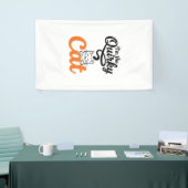 Vintage katten gravure kattenliefhebber ontwerp_1 spandoek (Beurs)