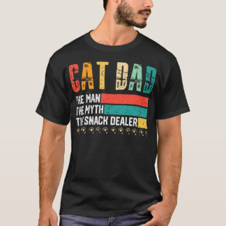 Vintage Kattenvader De Man De Mythe Snackdealer T-shirt