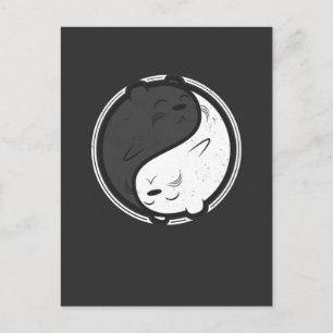 Vintage Kawaii Cute Otter Shirt Briefkaart