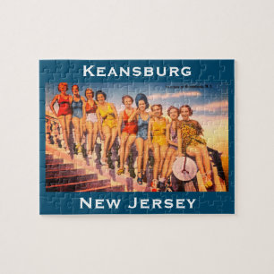 Vintage Keansburg, NJ Beach Scene - Jersey Shore Legpuzzel