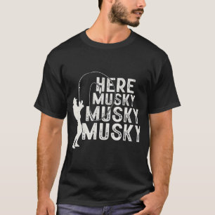 Vintage Keep Calm en blijf vissen Funny Bass visse T-shirt