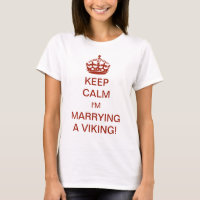Vintage Keep Calm Ik trouw met een Viking!