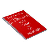 Vintage KEEP CALM TROUW Notitieboek (Rechterzijde)
