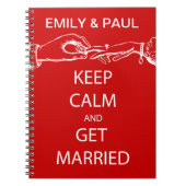 Vintage KEEP CALM TROUW Notitieboek (Voorkant)