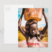 Vintage Kenia Vlag Toerismetoerisme Briefkaart (Voorkant / Achterkant)