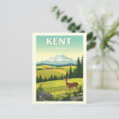 Vintage Kent Washington Briefkaart (Staand voorkant)