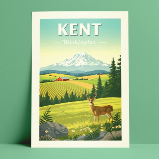 Vintage Kent Washington Briefkaart
